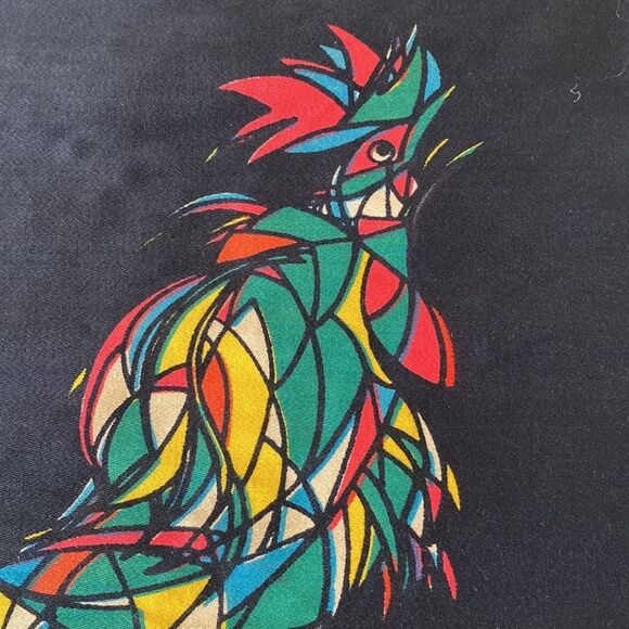 Mid Century Danish Rooster Wall hanging fabric - Picture 7 of 7